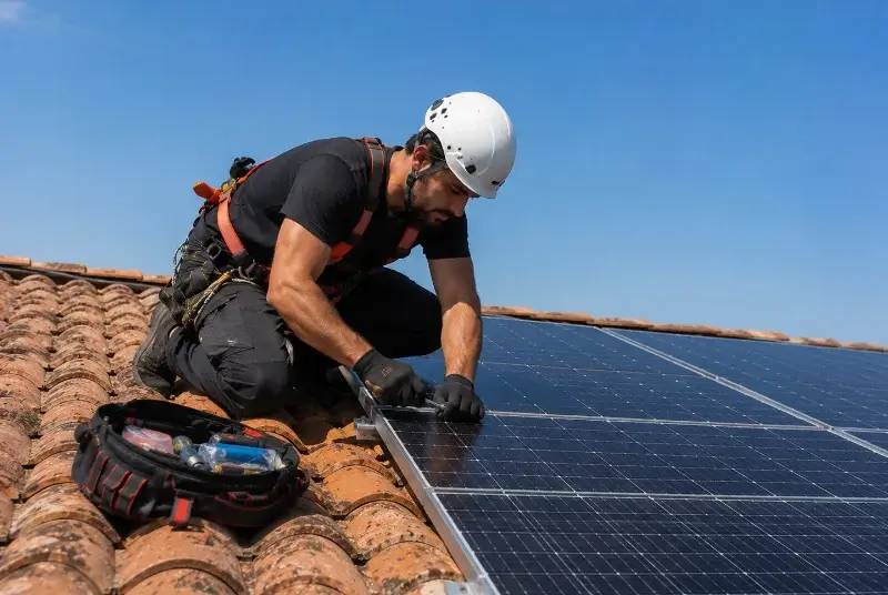 Maintenance et monitoring de panneaux solaires à Surin