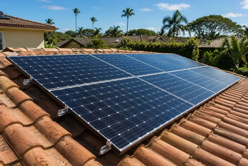 Installation de panneaux solaires à Surin